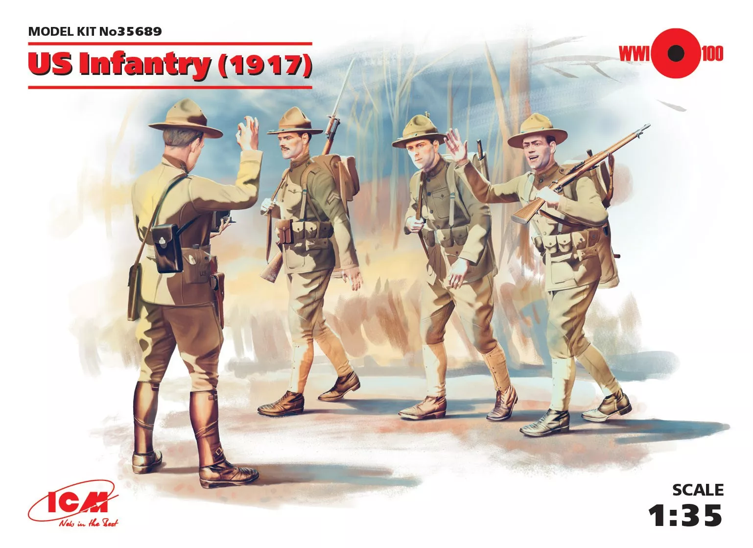 ICM - US Infantry (1917) (4 figures)